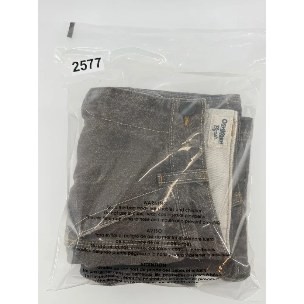 OshKosh B'gosh Carpenter Pants 6 Reg Brown Cotton Workwear Gorpcore Kids Utility